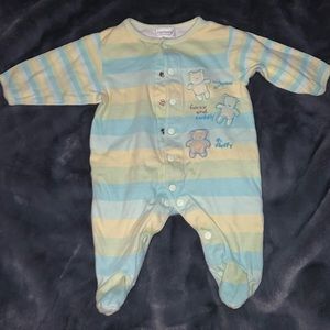 Bear -long sleeve footies
